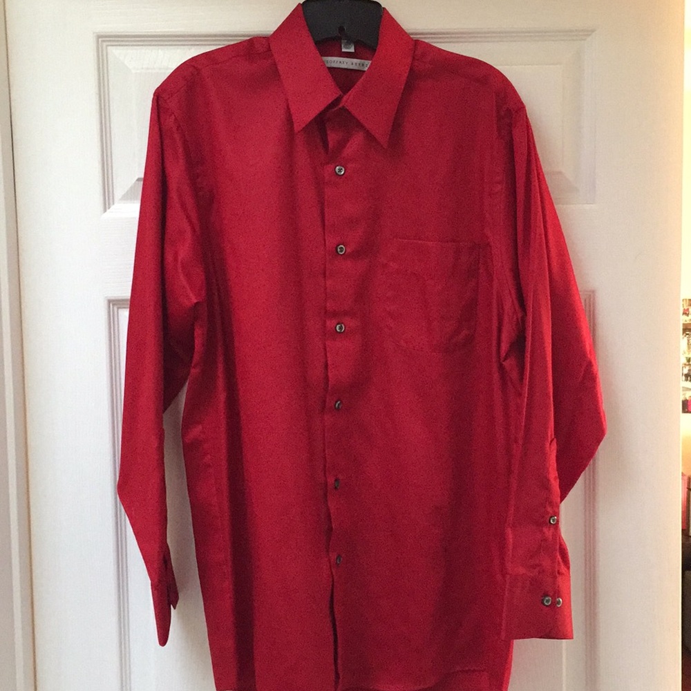 Geoffrey Beene Red Dress Shirt